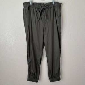 Knox Rose Gray Lyocell Cotton Blend Elasticized Waist Jogger Pants